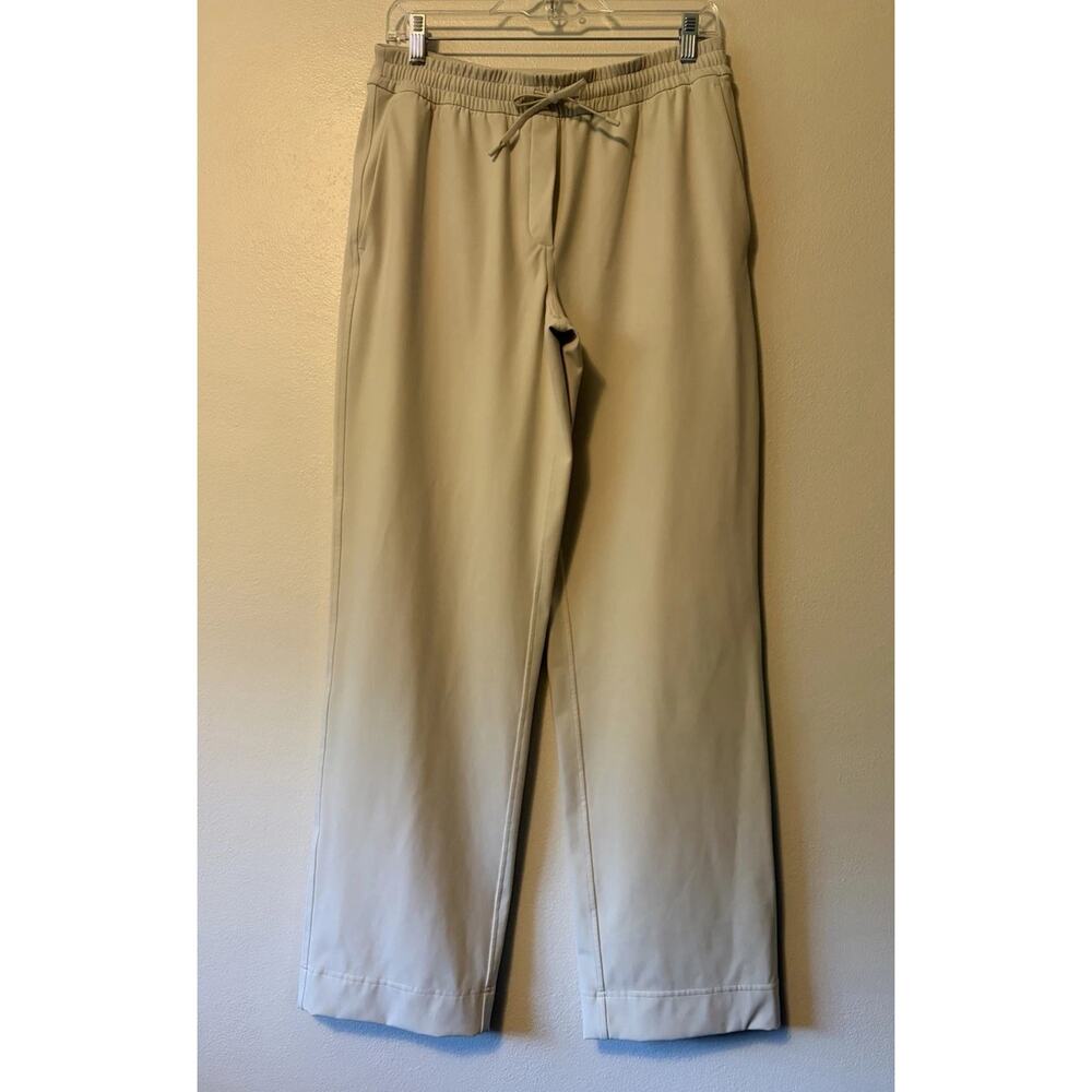 Lululemon Luxtreme Straight Leg Pants Women’s Medium Ivory Bone Mid Rise LW5FZRS